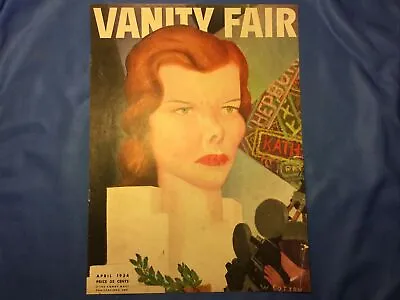 Vanity Fair Magazine - April 1934 ~~ Katharine Hepburn Cover - COVER ONLY • $49.97