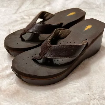 Volatile Y2K Platform Flip Flops Womens Size 6 • $29.99