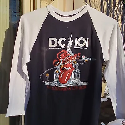 Rolling Stones 1981 Tour 3/4 Sleeve T-shirt Capitol Centre RARE & VINTAGE SHIRT! • $150