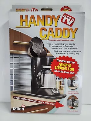 Handy Caddy As Seen On Tv Sliding Kitchen Appliance Caddy MILEN Black New! NIB! • $10