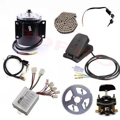 24V 500W Brush Motor Controller Kit Sprocket Electric Go Kart Scooter Quad ATV • $188.67