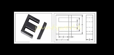 New 2set EI60 6+6pins Ferrite Cores Bobbintransformer Coreinductor Coil • $19.87
