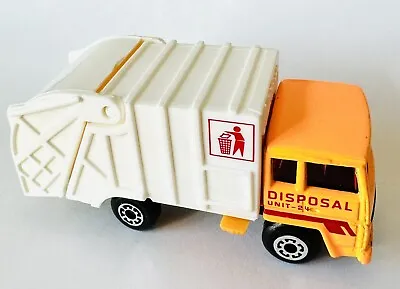 1994 Matchbox Superfast REFUSE TRUCK # 36 Orange White Garbage Truck • $10