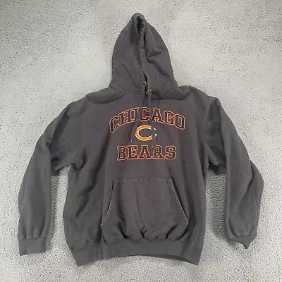 Chicago Bears Hoodie Mens Medium Gray Orange Pullover Sweatshirt NFL Team Logo • $19.99