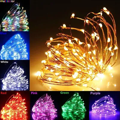 100LED DIY Micro Copper Wire Fairy String Lights Wedding Party Decor USB Plug In • $7.99