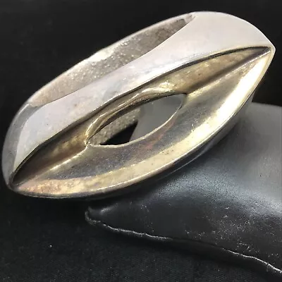 Vintage Designer YAACOV HELLER   925 Silver Gold  Bangle  Bracelet   176/2500 • $859.99