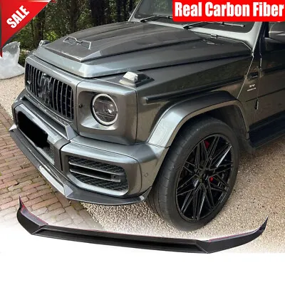 Real Carbon Front Bumper Lip Spoiler For Benz G-Class W463 W464 G63 AMG 2019UP • $873.99