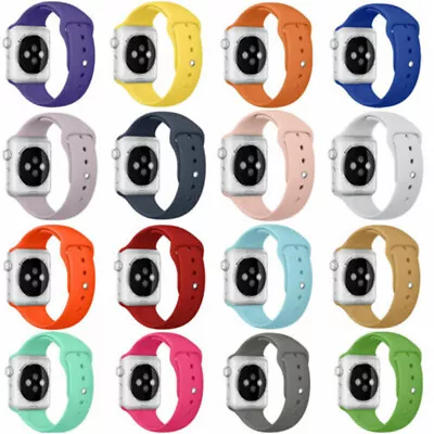 3 Pack For Apple Watch 6 5 4-1 IWatch SE 38/40/42/44mm Silicone Sport Band Strap • $10.45