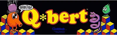 Q-Bert (Q*Bert/Qbert) Arcade Marquee/Sign (Dedicated 23  X 7 ) • $19.95