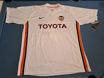 Retro Valencia Adults Xl 2006 Home Football Shirt Jersey David Villa Number 7 • £10