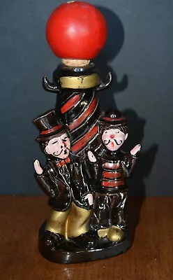 VTG BARBER SHOP SINGING DUO Decanter Japan 9  BARBER POLE HOBO • $45