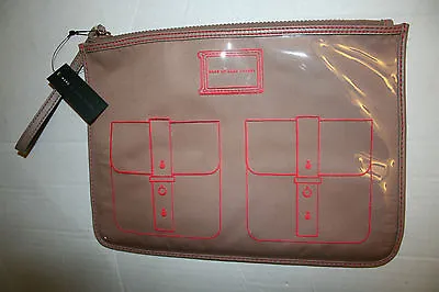 Marc By Marc Jacobs Werdie Clear Solids Wristlet Tablet Case Nude Handbag NWT • $59.99