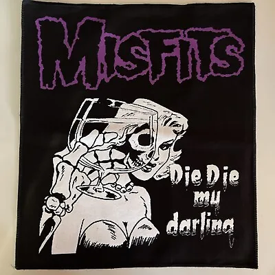 Misfits Die Die My Darling Large Back Patch: New Screen Printed 13 By 15 Inch • $17.90