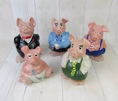 5x Wade Natwest Piggy Banks Full Set • £49.99