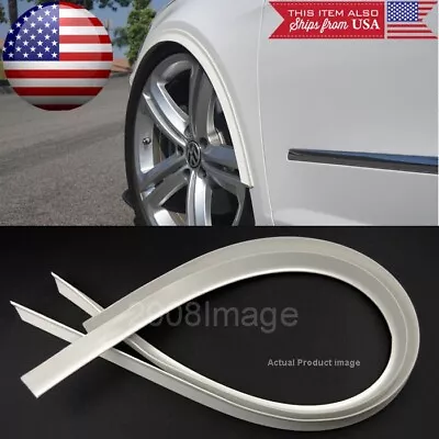 2 Pieces 47  White Arch Wide Body Fender Flares Extension Lip Guard For Ford • $34.97