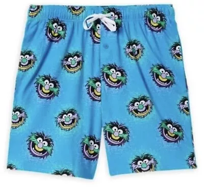 Disney Animal Pajama Shorts For Adults Muppets Drummer Boxer Small • $28.99