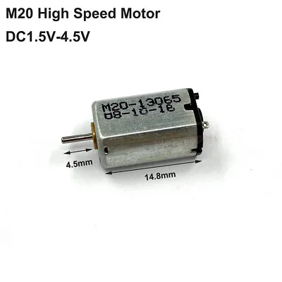 Mini M20 Motor DC 1.5V 3V 3.7V High Speed Micro 8mm*10mm Motor RC Toy Car Train • $1.20