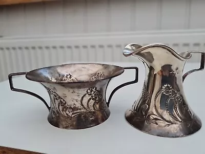 Antique Victorian Silver Miniature Jug And Bowl Hallmarked • £90