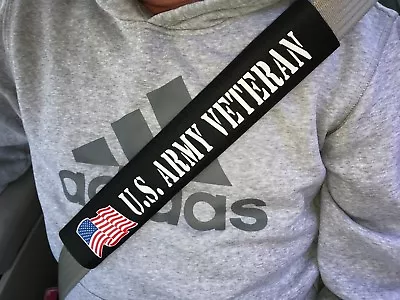 US Army Military Veteran Car Truck Seat Belt Cover Gift • $23.99