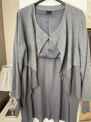 £50 • Buy CREA CONCEPT Superb Wool Viscose Arty Layering OSFA Jacket