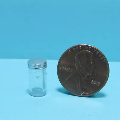 Dollhouse Miniature Small Mason Canning Jar With Removable Lid FA80360 • $1.43