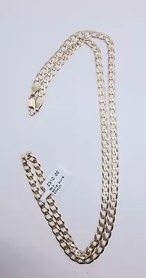 9ct Yellow Gold Curb Chain 22.5 Inches 11.3g • £310