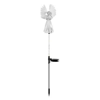 Solar Angel Lights For Lawn Garden Cemetery Decor Stake Light 7 Color Changing • £10.99