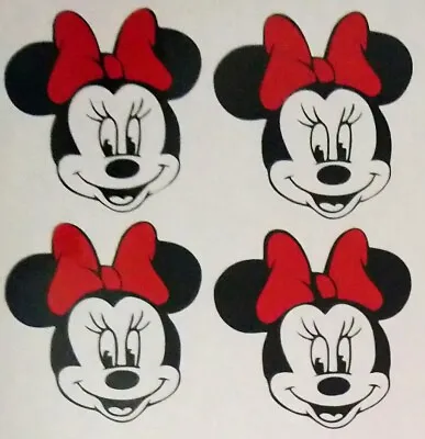 8pc Minnie & Mickey Mouse Stickers Decal Vinyl Silhouette Art Wine Glass Car • £2.99