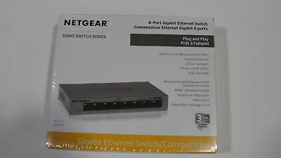 NETGEAR 8-Port Gigabit Ethernet Unmanaged Switch GS308 Home - Office Network Hub • $28.99