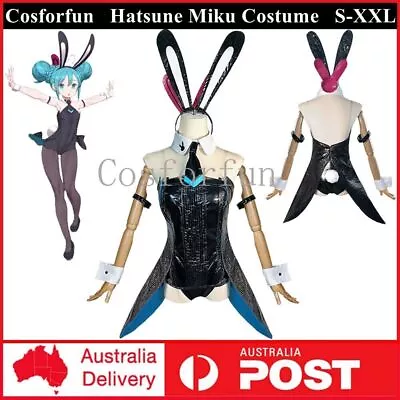 Hatsune Miku Costume Cosplay Vocaloid Sexy Rabbit Bunny Bodysuit Dress Outfits • $59.31