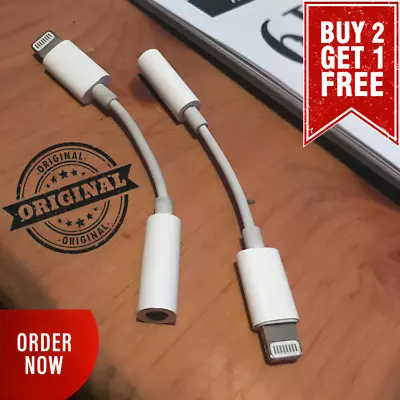 Adapter For IPhone To 3.5mm Jack Connector Cable Headphone Aux All IOS Devices • £2.69