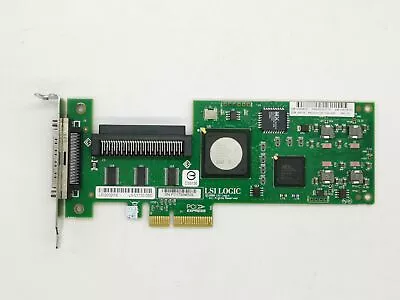 Low Profile Bracket LSI Logic SCSI LVD/SE Controller PCI Express X4 LSI20320IE • £31.86