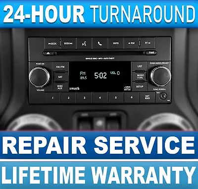 2007-2018 Dodge Jeep Chrysler RAM Radio Mail-In Repair Service 24Hour Turnaround • $149.99