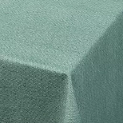 Plain Linen Look Textured Aqua Duck Egg Gouda Pvc Vinyl Wipe Clean Tablecloths • £5.15