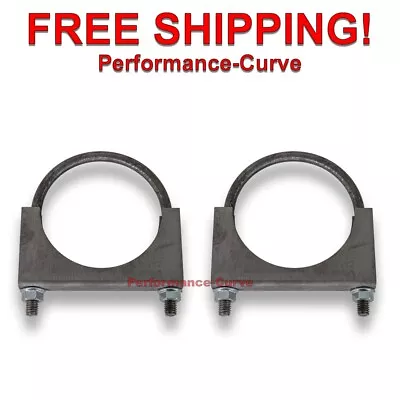 3.5  Exhaust U-Bolt Clamp - Heavy Duty - Saddle Style - 2 Clamps - 108312 • $16.95