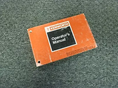 2000-2003 Kenworth K100 K100E Truck Owner Operator Maintenance Manual 2001 2002 • $86.64