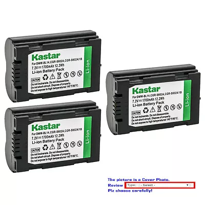 Kastar Battery Replacement For Panasonic Lumix DMC-L1 Lumix DMC-L1K Camera • $15.99