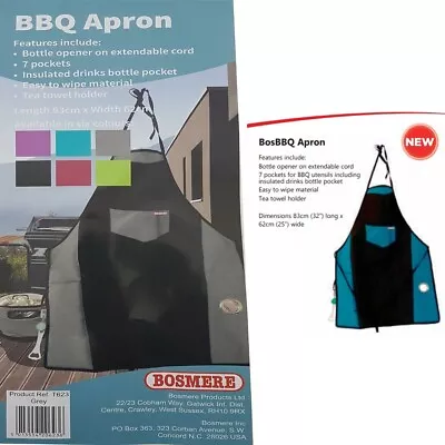 Bosmere Apron BBQ Baking Catering Cooking Craft Apron For Men Women Ladies • £12.95