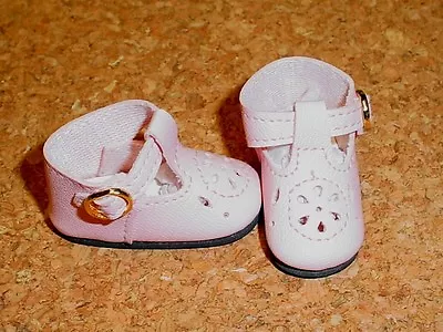 Doll Shoes LIGHT PINK 44mm T-Straps For Ellowyne Patience & NuMood  • $8.80