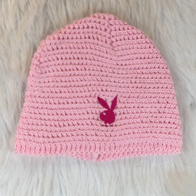 $10 • Buy Playboy Blue Beanie With Embroidered Bunny Logo