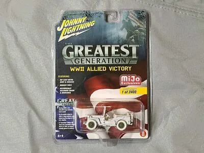 Johnny Lightning 1/64 WWII Allied Victory Jeep Willys Military JLCP7051 Chase • $45.99