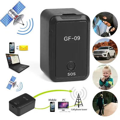 GF09 Mini Magnetic GPS Tracker Real Time Tracking Car Locator Device 2G GSM GPRS • £6.86