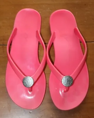 £10 • Buy Dkny Uk 4 Eur 37 Ladies Pink Flip-flops Very Good Condition