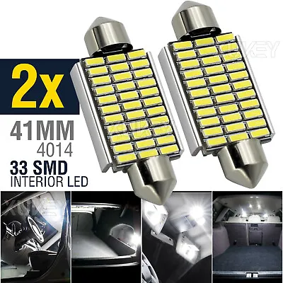 $7.49 • Buy Super White 41MM Festoon LED Interior Car Light License Lights Bulb 40MM 42MM