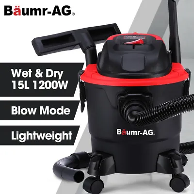 BAUMR-AG 15L Wet And Dry Vacuum Cleaner Blower Car Home Carpet Shop Portable Vac • $106