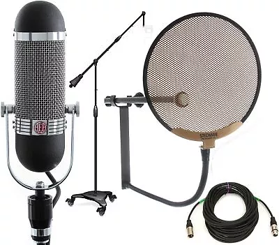 AEA R84 Ribbon Microphone Bundle With Cable Stand & Pop Filter • $1549