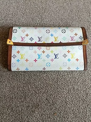 Louis Vuitton Multicolour Wallet Takashi Murakami • £150