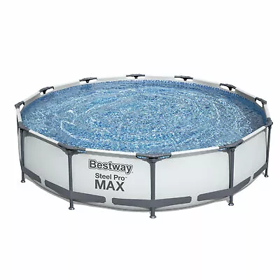 Bestway Steel Pro Max 12' X 30  Frame Above Ground Pool Set W/ Pump (Open Box) • $138.52