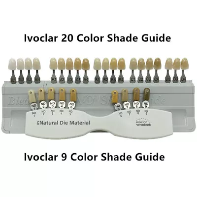 Dental Porcelain Teeth Shade Guide Ivoclar Vivadent 9/16/20 Color VITA Based • $15.99