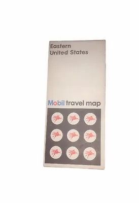 Mobil Oil Vintage 1972 Eastern United States Travel Map  • $7